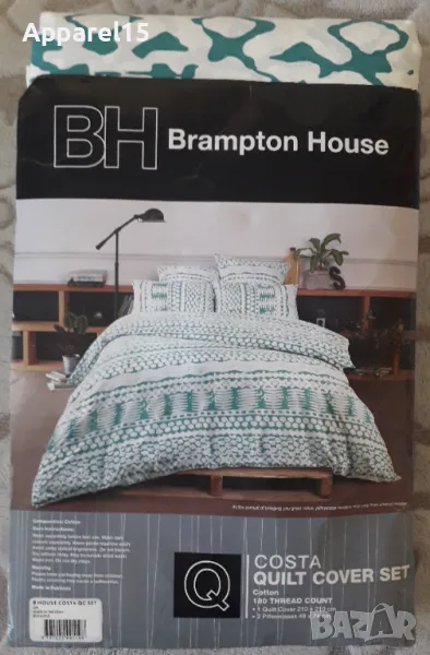 Brampton House нов вносен памучен двоен спален комплект, снимка 1