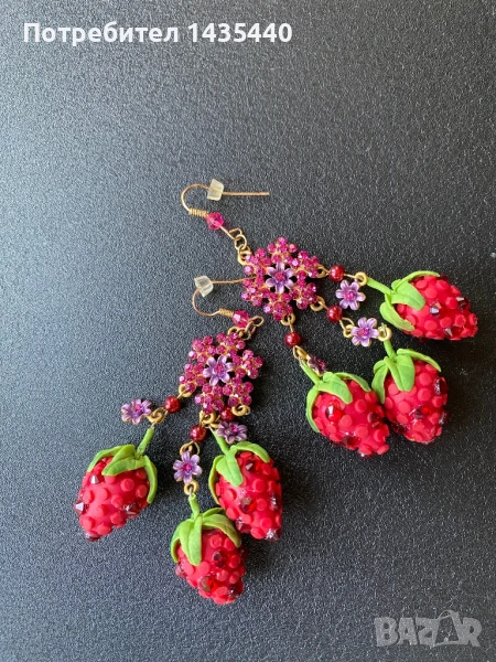 Ръчно изработени обици от серията “Забранения плод”, снимка 1