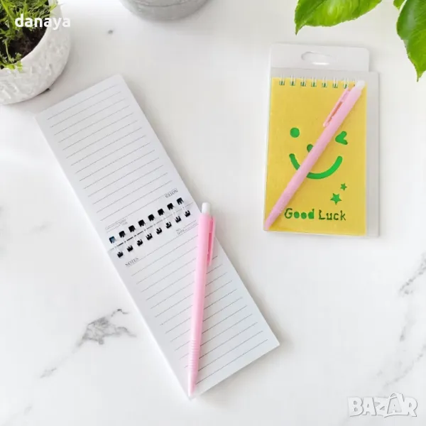 5896 Тефтерче с химикалка и филцова корица, снимка 1