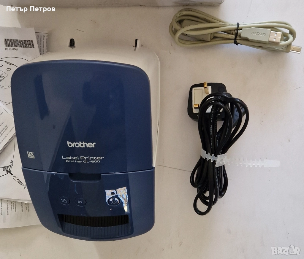 Brother QL-600B етикетен принтер, снимка 1
