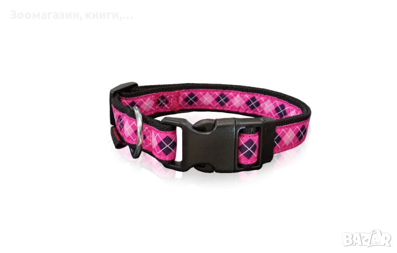 Нашийник за куче PET INTEREST Romb Line Collar Pink 3159, снимка 1