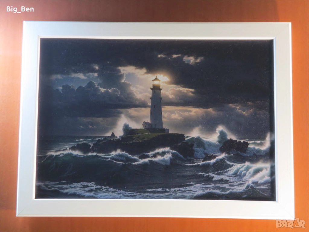 Картина - Морски Фар на Остров, снимка 1