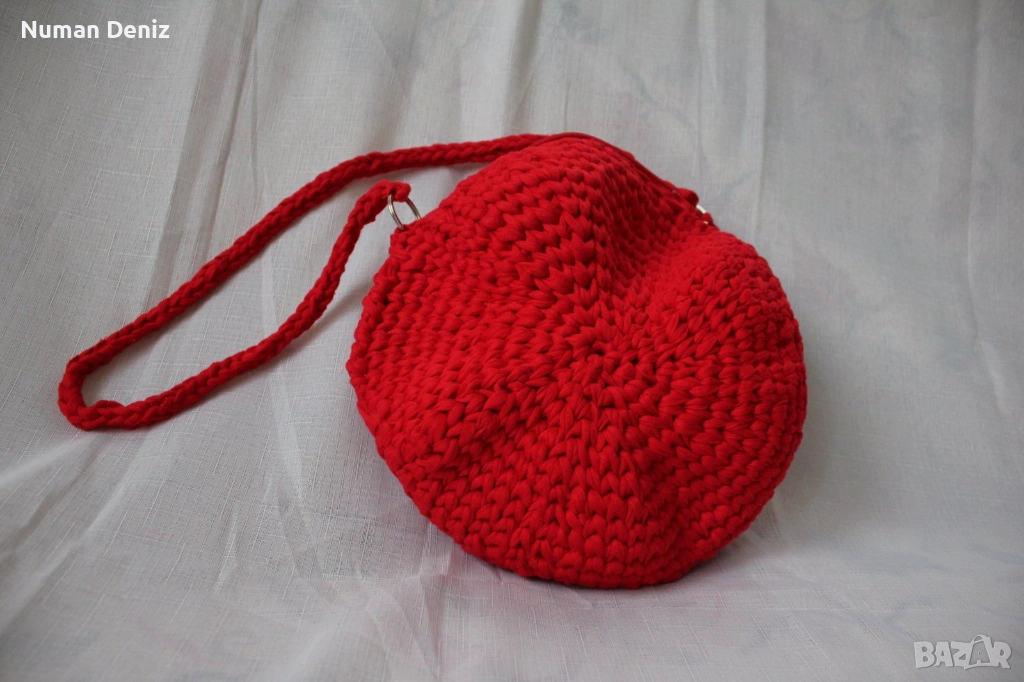 Плетена дамска чанта, снимка 1