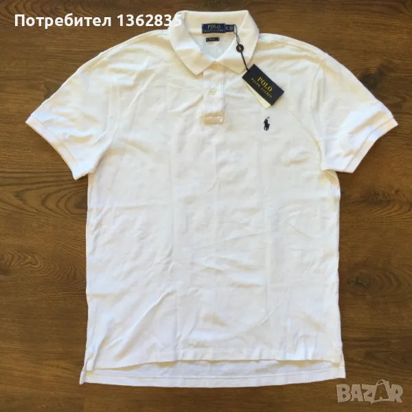 НОВА оригинална бяла поло тениска с яка POLO RALPH LAUREN размер XL от САЩ , снимка 1