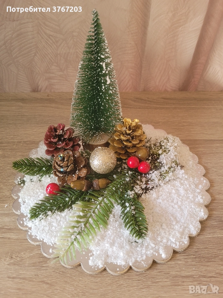 ръчно направена коледна украса, снимка 1