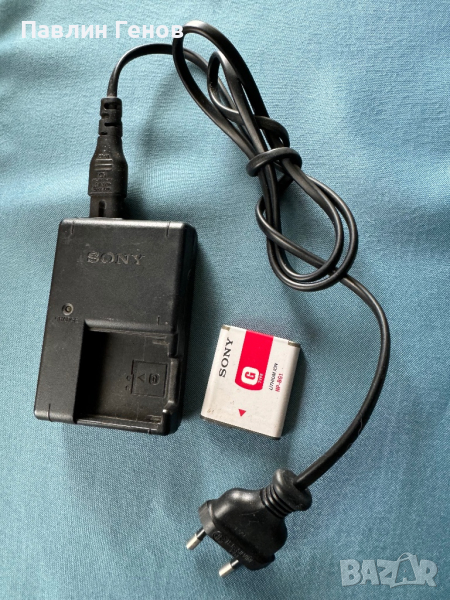 Батерия и Оригинално зарядно за фотоапарат Sony BC-CSGB , ЗА БАТЕРИИ: NP-BG1 FG1, снимка 1