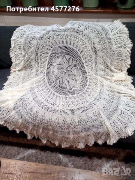 Ръчно плетена покривка , снимка 1