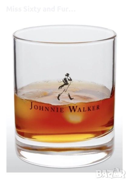 JOHNNIE WALKER-нови английски чаши за уиски Джони Уокър-2 броя х 5 лв, снимка 1
