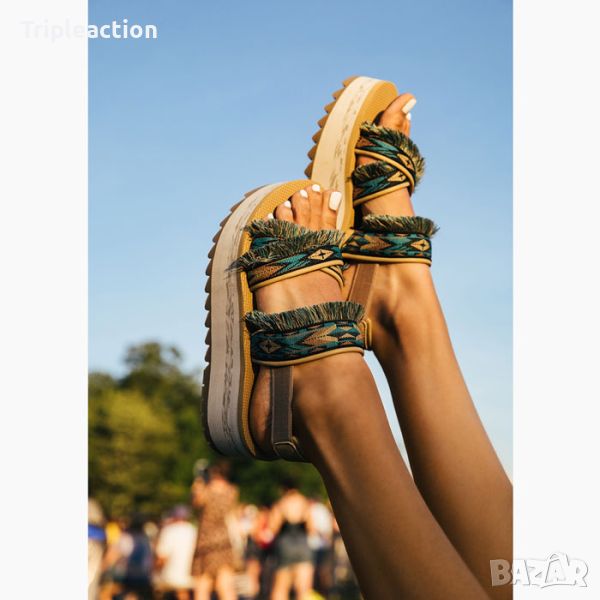 TEVA сандали Summer Nights Flatforms,бежови, 40/41, снимка 1