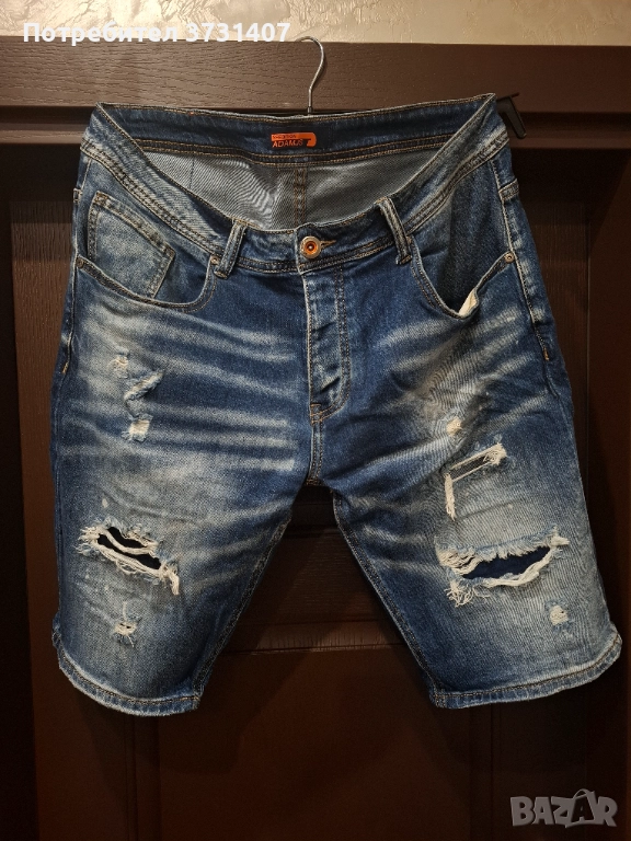 Мъжки къси дънкови панталони Size 38, снимка 1