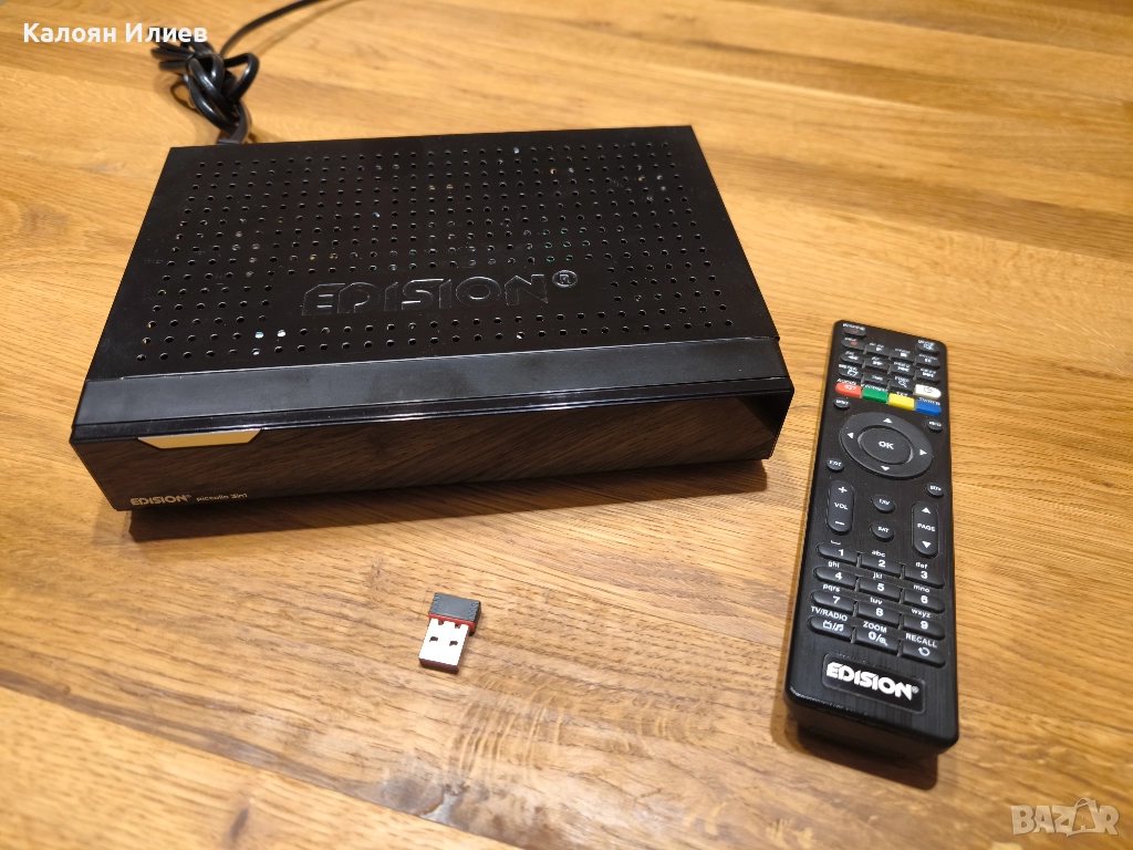 Комбиниран (сателитен, ефирен и кабелен) приемник Edision Piccollo 3in1, снимка 1
