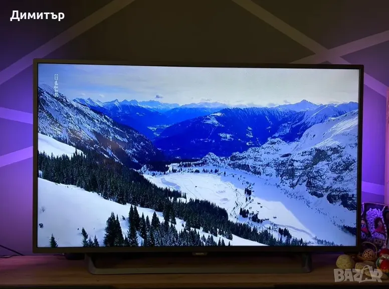 Смарт телевизор Philips, 50 инча, модел 50PUS6262/12, 4K, снимка 1