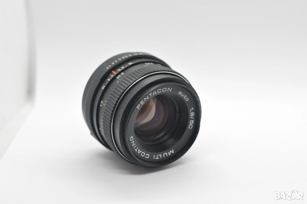 Обектив Pentacon auto 50mm f/1.8 на резба M42, снимка 1