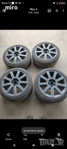 Зимни гуми с джанти за  Audi 235 40 18, снимка 1