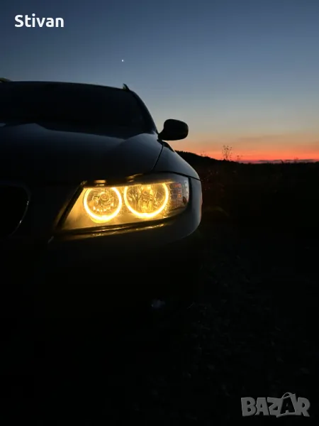 Жълта LED Angel Eyes крушка за BMW E90/91 LCI, снимка 1