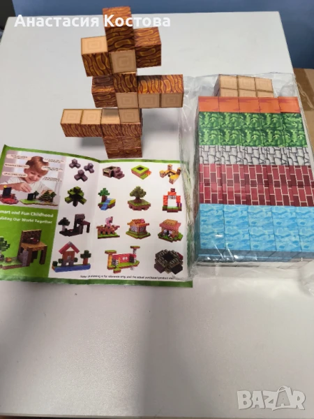 Магнитни кубчета Майнкрафт Minecraft 100 броя , снимка 1