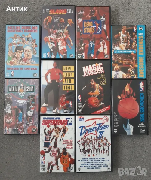 Колекция Видеокасети VHS Superstars NBA Michael Jordan Space Jam / Air Time, снимка 1