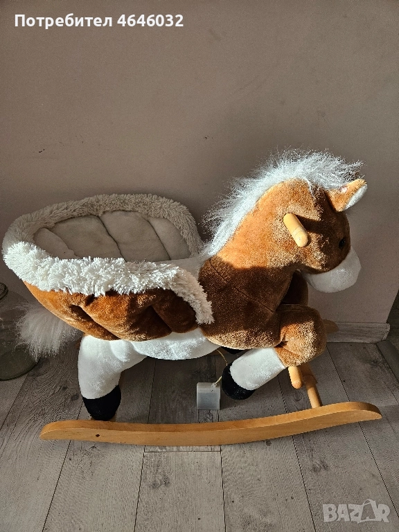 Детско дървено люлеещо се столче, снимка 1