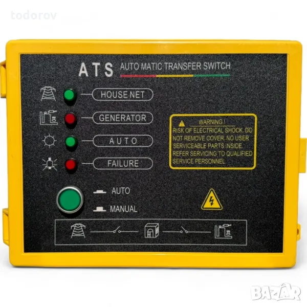 ATS Кутия МОНОФАЗНА с Подсилена Контакторна Система – Надеждно Автоматично Управление на Генератора, снимка 1