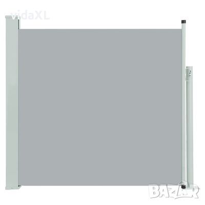 vidaXL Прибираща се дворна странична тента, 170x300 см, сива(SKU:48368, снимка 1