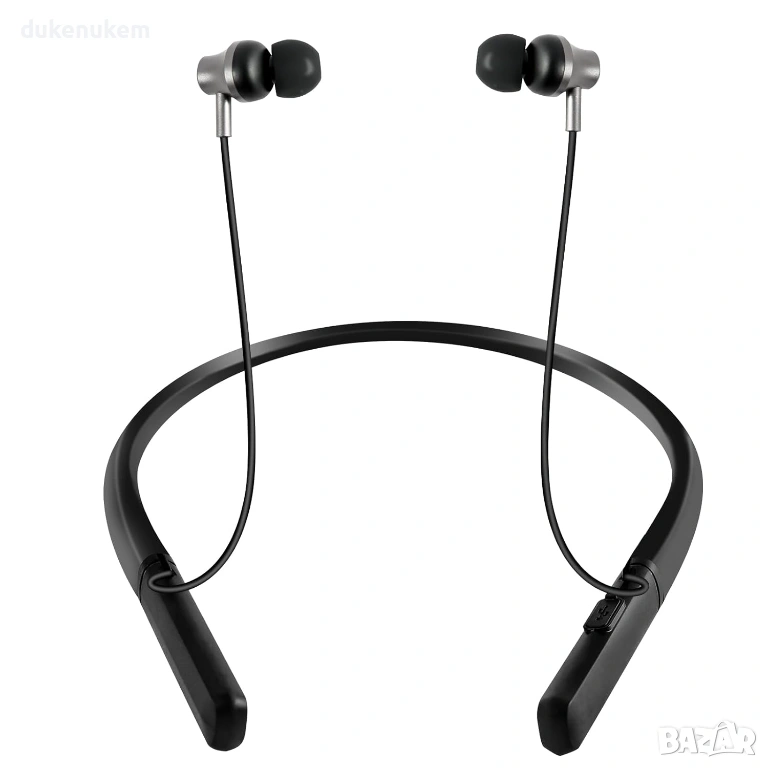 Безжични in-ear слушалки с neckband – шумопотискане, снимка 1