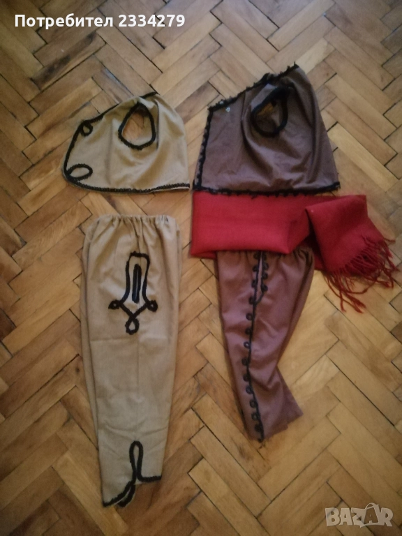Стари децки фолклорни комплекти потури и елек от 70-80те години. , снимка 1