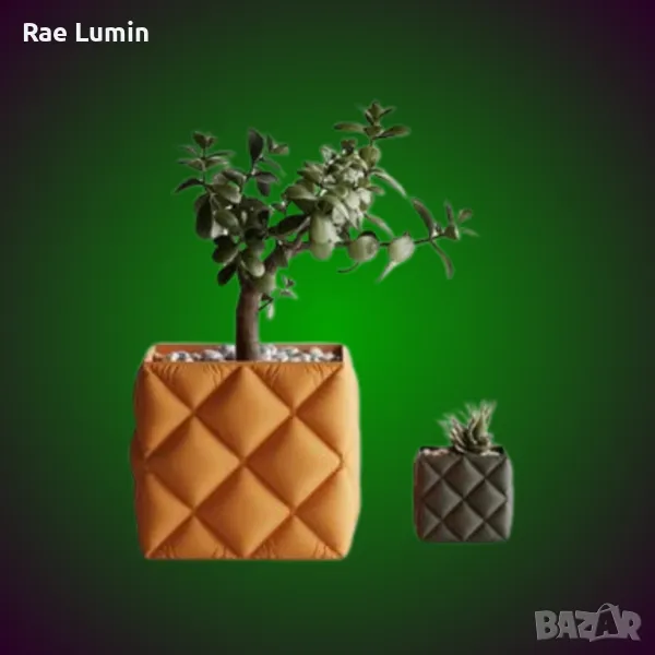 Кашпа с мека текстура – ромб, снимка 1