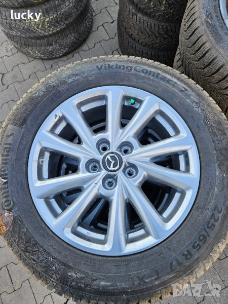 Гуми Continental Viking Contact 7 и джанти 17 5х114.3 Mazda, снимка 1