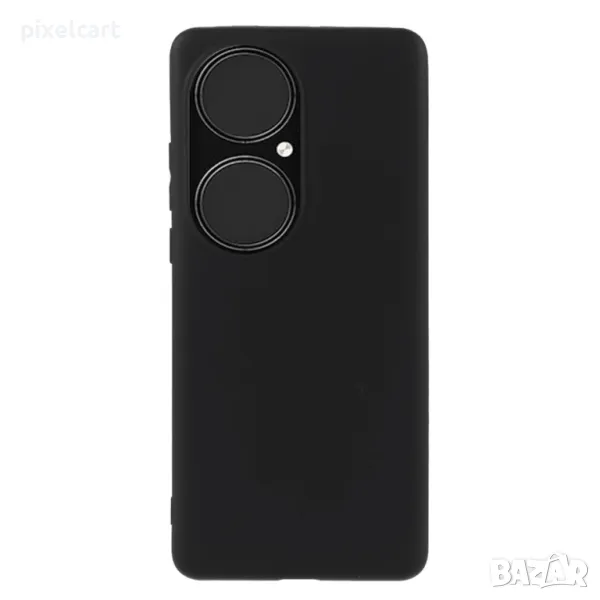 Силиконов калъф Matte за Huawei P50 Pro, Черен, снимка 1