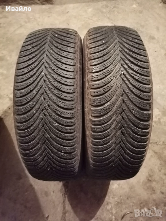 Продавам 2 броя зимни гуми 195.65.15 на 1 сезон дот 2019 Мишелин , снимка 1