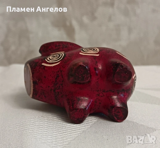 Автентична фигурка "Прасенце" от африкански сапунен камък. Ръчна изработка. , снимка 8 - Антикварни и старинни предмети - 54260716