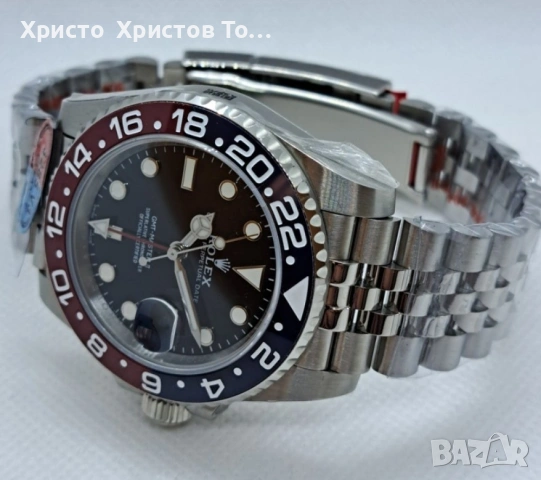 Cloning!!!Мъжки механичен луксозен часовник Rolex GMT-Master II Pepsi,Swiss Copy ETA,, снимка 3 - Мъжки - 53663115