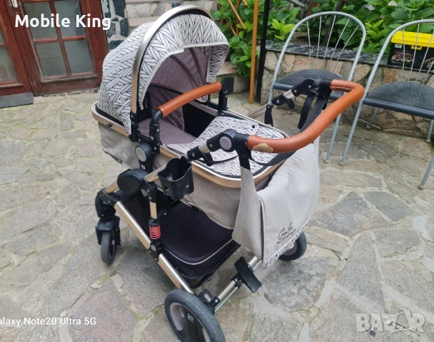 МОНИ Комбинирана количка 3 в 1 GALA Premium BARLEY