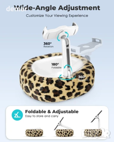 Поставка за Kindle Viozon, възглавница за таблет, съвместима с таблет/телефон 4-11" с купа, снимка 4 - Други стоки за дома - 50708819