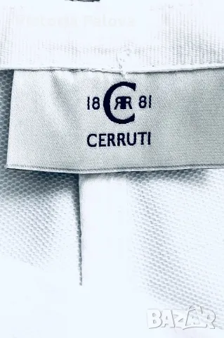 Италианска модна къща CHERRUTI 1881 бял панталон, снимка 8 - Панталони - 50408534