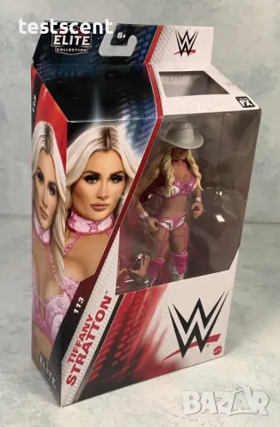 Екшън фигура WWE Tiffany Stratton Тифани Стратън Elite Series Boxed figure играчка, снимка 3 - Колекции - 49413653