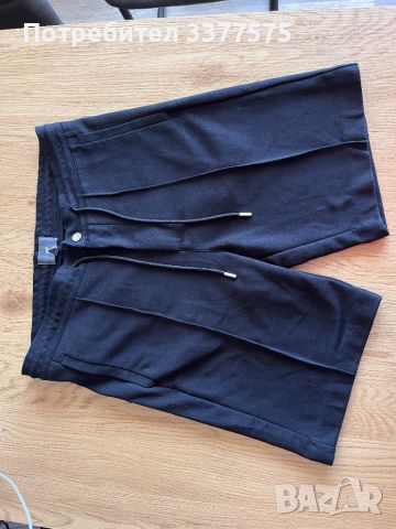 H&M черни къси мъжки панталони памучни, снимка 6 - Къси панталони - 45494239