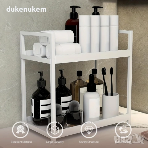 Двоен органайзер за козметика и парфюми – 2 нива, снимка 3 - Етажерки - 53227845