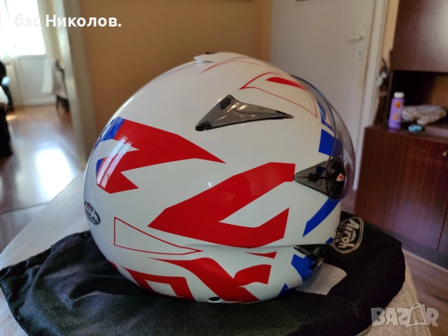 Чисто нова каска Airoh JT Convert Blue Gloss XXL 63 см., снимка 4 - Аксесоари и консумативи - 54186023