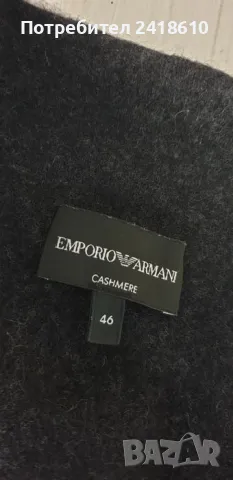 Emporio Armani / Cashmere Mens Size 46 / S - M ОРИГИНАЛ! Мъжка Кашмирена  Жилетка с копчета!, снимка 2 - Пуловери - 48253554