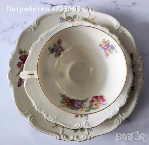 Троен порцеланов сет, снимка 2 - Чаши - 54103275