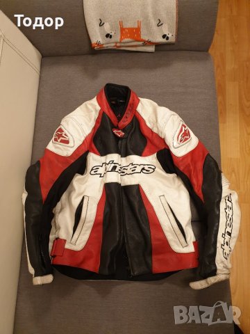 Кожено яке Alpinestars, снимка 3 - Спортни дрехи, екипи - 23681816