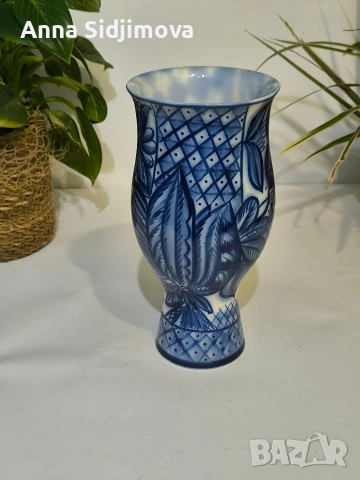 Руски порцелан ЛФЗ ваза , снимка 2 - Вази - 53742530