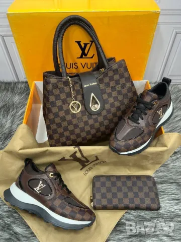 дамски маратонки, чанта / раница и портмоне louis vuitton , снимка 4 - Чанти - 46877778