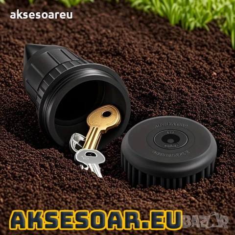 Скривател за ключове за градина реалистичен подземен сейф тип поливна система здрава пластмаса, снимка 10 - Кутии за съхранение - 53873648