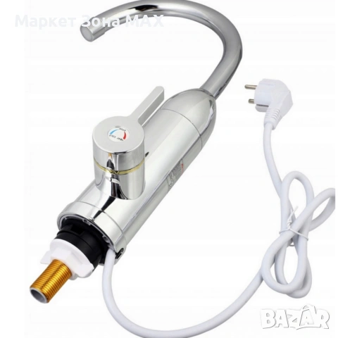 Електрически хромиран смесител с моментално загряване на водата и LCD екран - винаги топла вода, снимка 3 - Друга електроника - 53863154