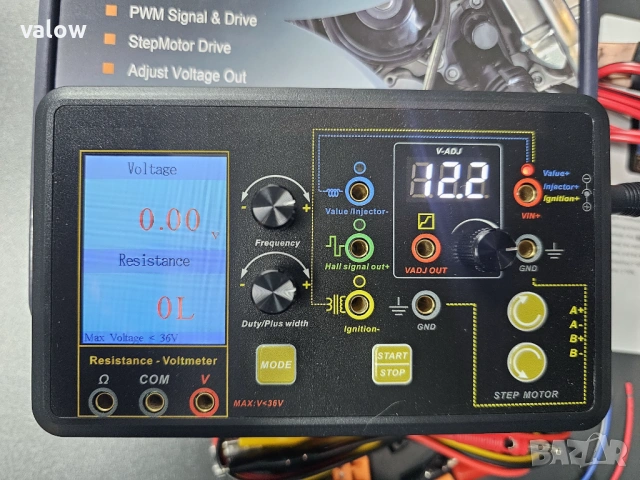 Автомобилен тестер инжектори дюзи ел клапани стъпков мотор и др., снимка 7 - Друга електроника - 53580918
