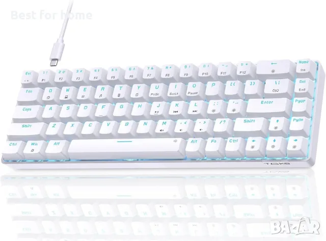 Геймърска клавиатура с LED подсветка и 68 клавиша TMKB60 