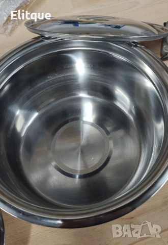 Комплект купи с капак в различни размери от неръждаема стомана - 3 бр., снимка 5 - Други - 52743925