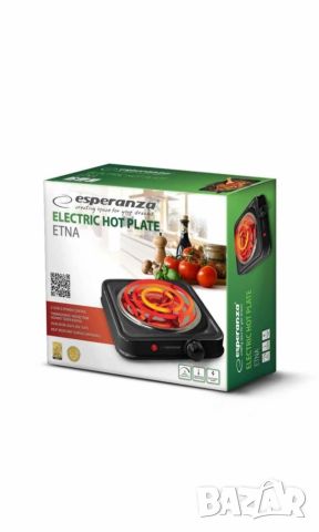 Котлон Esperanza EKH012K, 1000W, Открит нагревател, 5 нива, Черен, 2 ГОДИНИ ГАРАНЦИЯ, снимка 6 - Котлони - 46653689